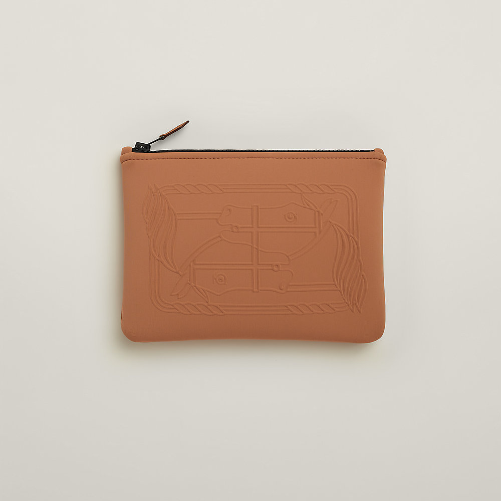 Nécessaire Neobain Quadrige, modelo pequeno - Marrom | Hermès Brasil